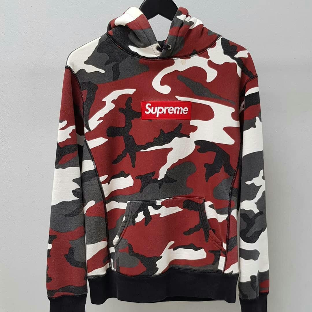 supreme urban camo box logo hoodie