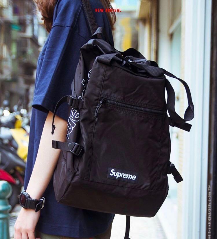 supreme camo tote backpack