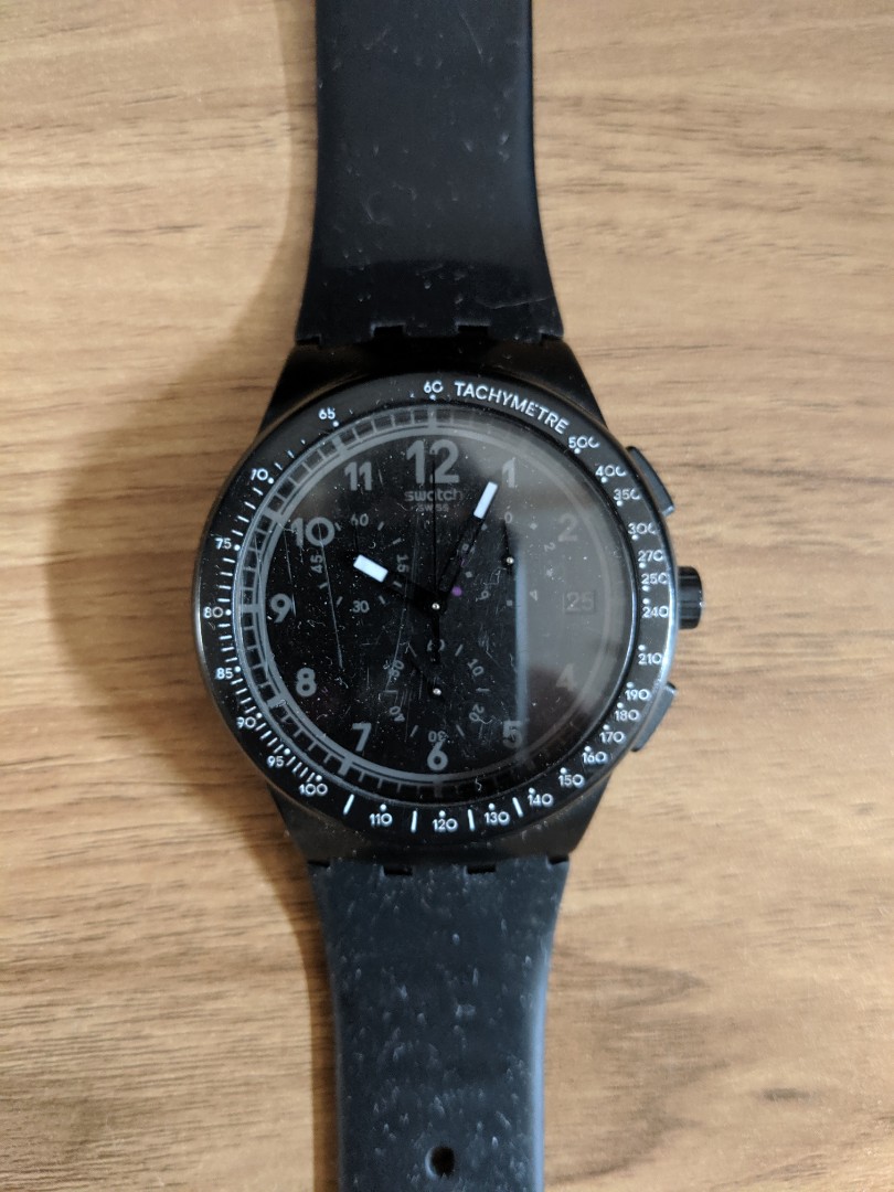 Swatch deals black efficiency