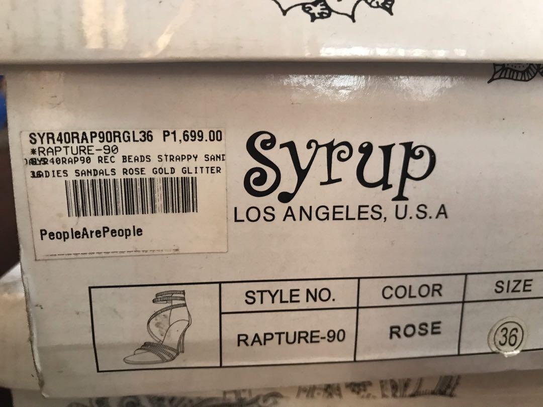 Syrup Rose Gold Glitter Women S Fashion Shoes On Carousell