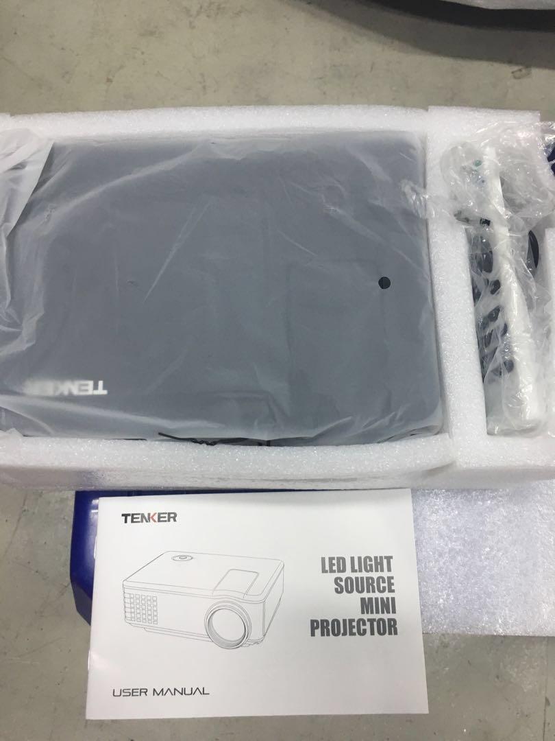 Tenker Led light source mini projector, TV & Home Appliances, TV