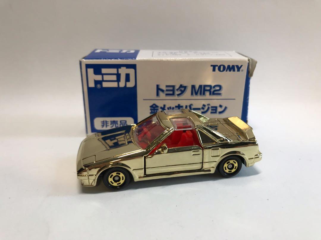 Tomica Toyota MR2 prototype gold chrome, Hobbies & Toys, Toys 