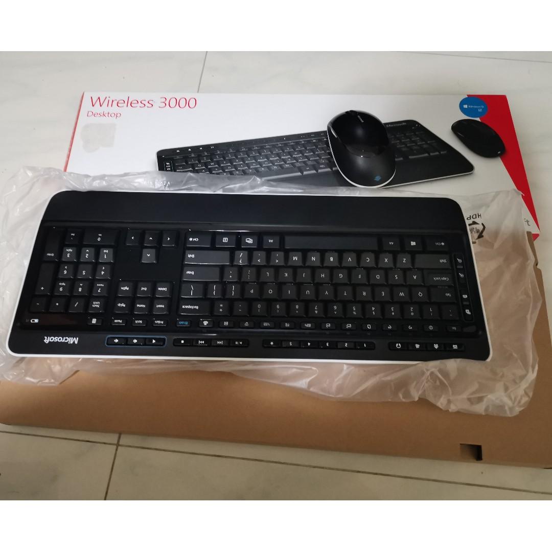 (Used) Microsoft Wireless Desktop 3000, Computers & Tech, Desktops on ...