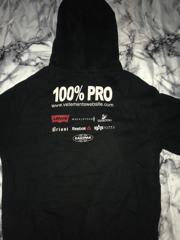 Vetements 100 pro outlet