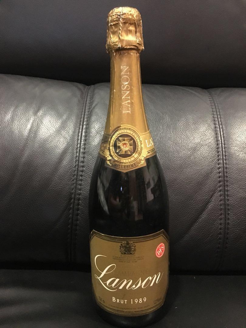 Vintage 1989 Lanson Brut Champagne, Food & Drinks, Alcoholic 