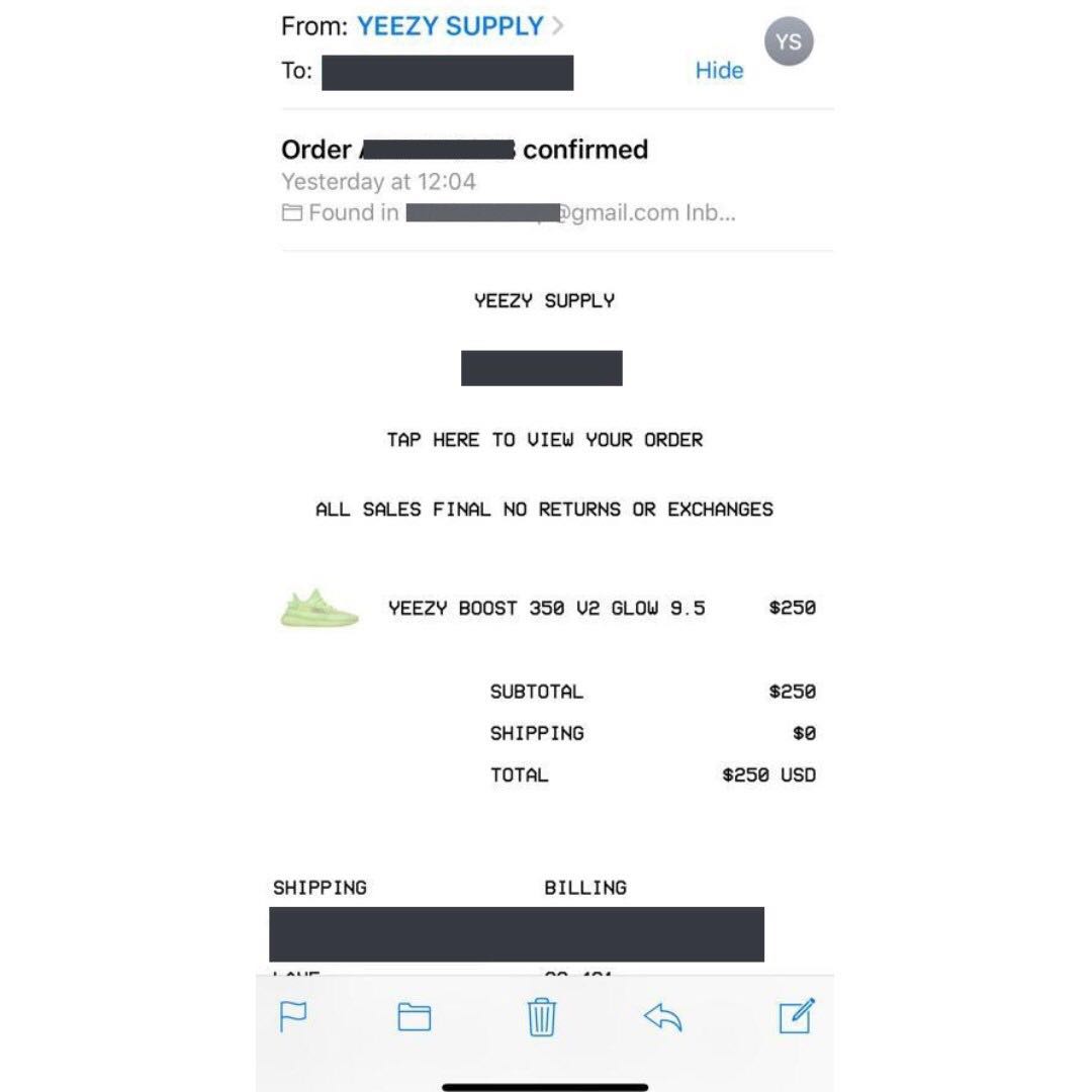 Yeezy 2024 supply glow