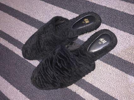 Mules sandal black h&m