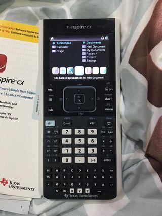 Texas Intruments Graphic Display Calculator (GDC) TI-Nspire CX
