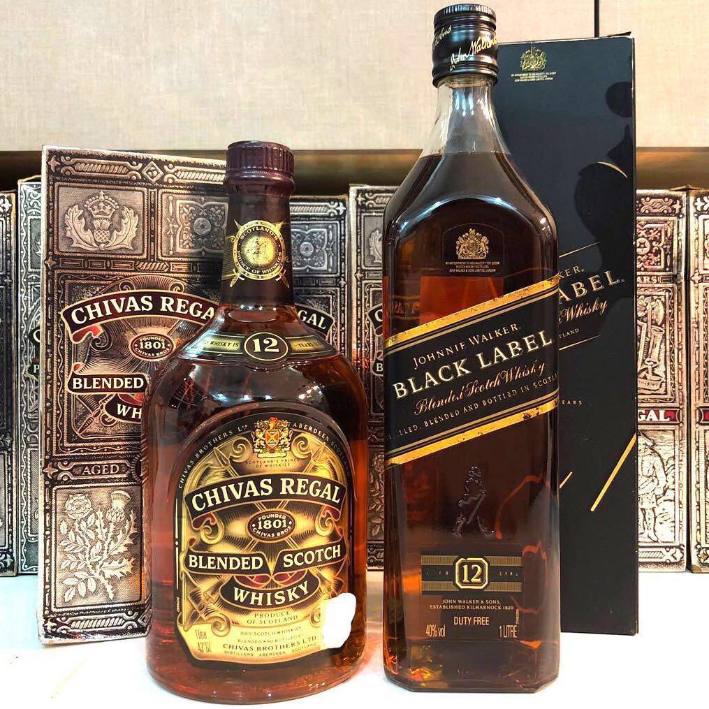 1L) Chivas 12 & Black Label Scotch Whisky Bundle Promotion ...