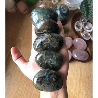 Random Labradorite Smooth Palmstone Crystal