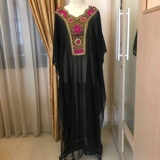New - Kaftan Hitam Mewah