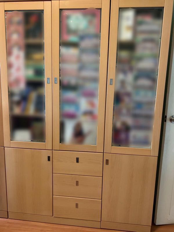 3 Doors Display Book Cabinet