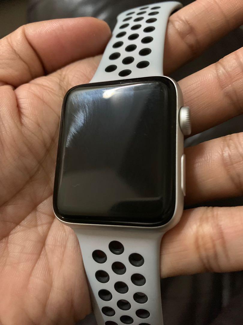 Apple watch series 3 white nike discount