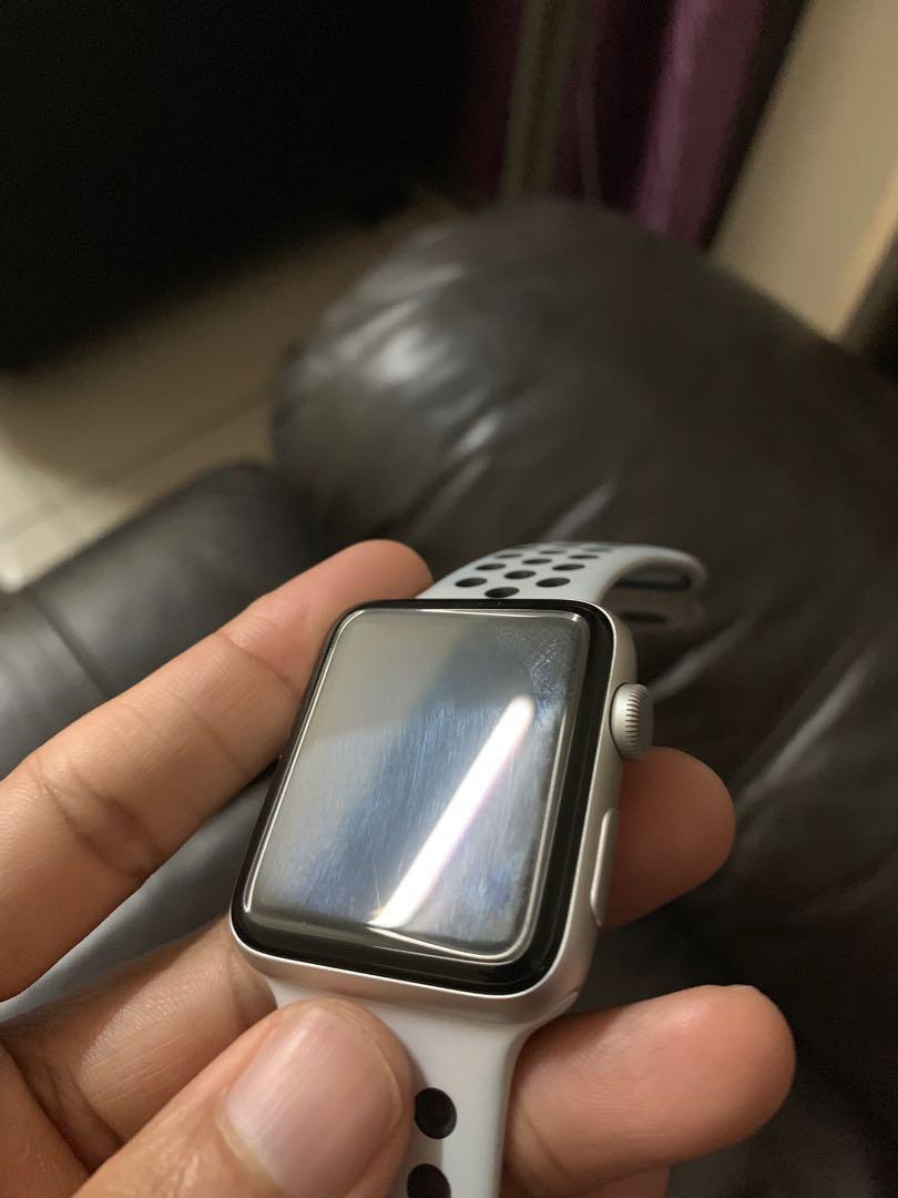 Apple watch series sales 3 nike silver aluminum