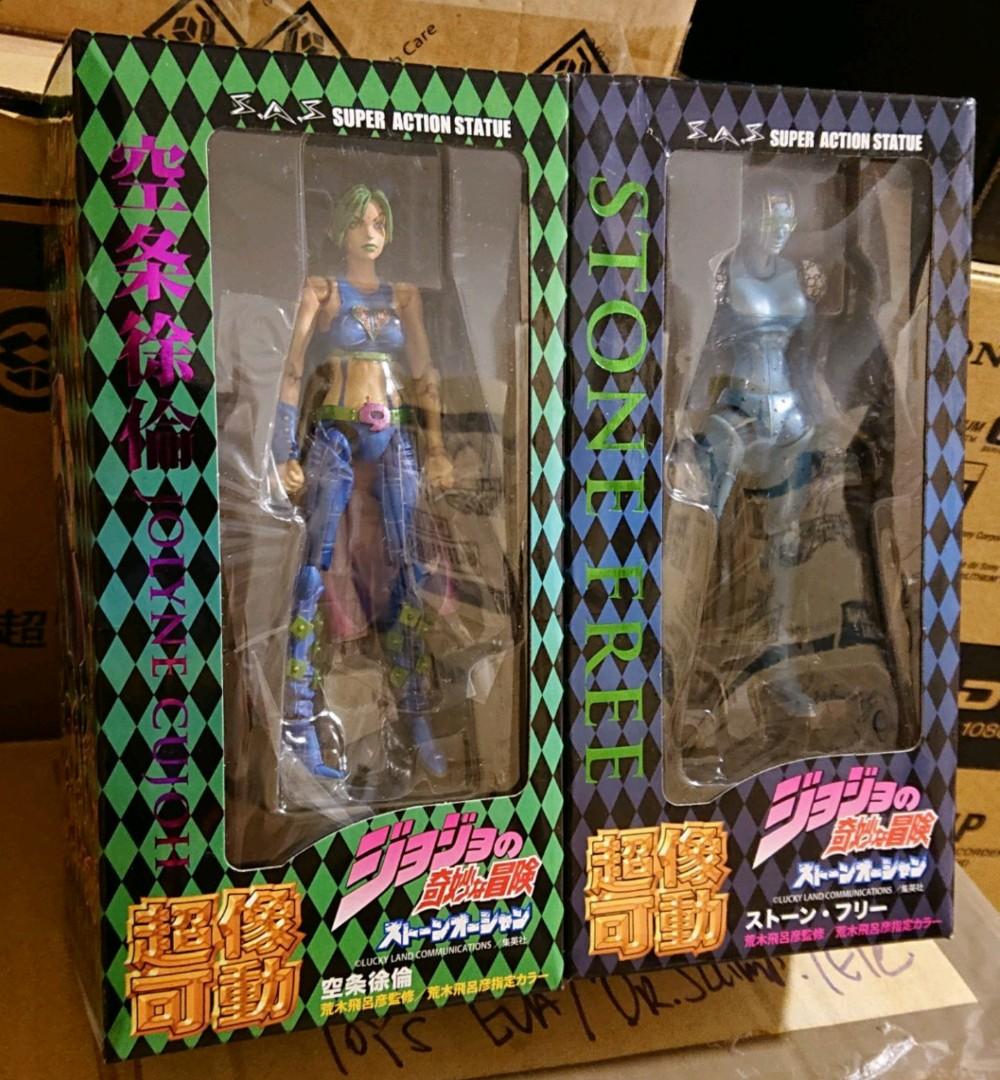 全新超像可動jojo 奇妙冒險第6部空条徐倫set Stone Free 盒不完美 興趣及遊戲 玩具 遊戲類 Carousell