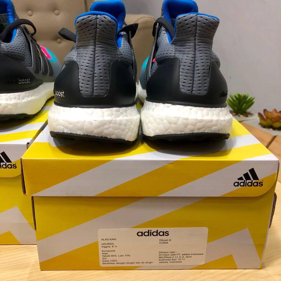 Adidas Ultra Boost Ultraboost Multicolor Gradient, Fesyen Pria, Sepatu ,  Sneakers di Carousell