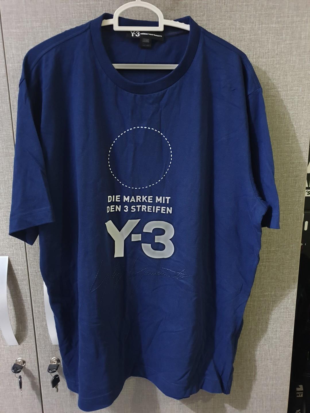 Adidas Y3 Y-3 T-Shirt, Men's Fashion 