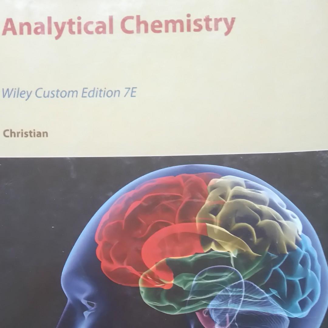 Analytical Chemistry by Gary D. Christian (Category: Textbooks) located in Manila. Submitted by ebokpo (Listing ID 231092312, Image 1). Description: Latest Custom Edition from the Wiley Publisher. Complimentary textbook for any Analytical Chemistry textbook in Universities and Colleges. Easy to learn topics to ace any school examination and board exam. Benta ko na ng mura dahil pasado na po :D.