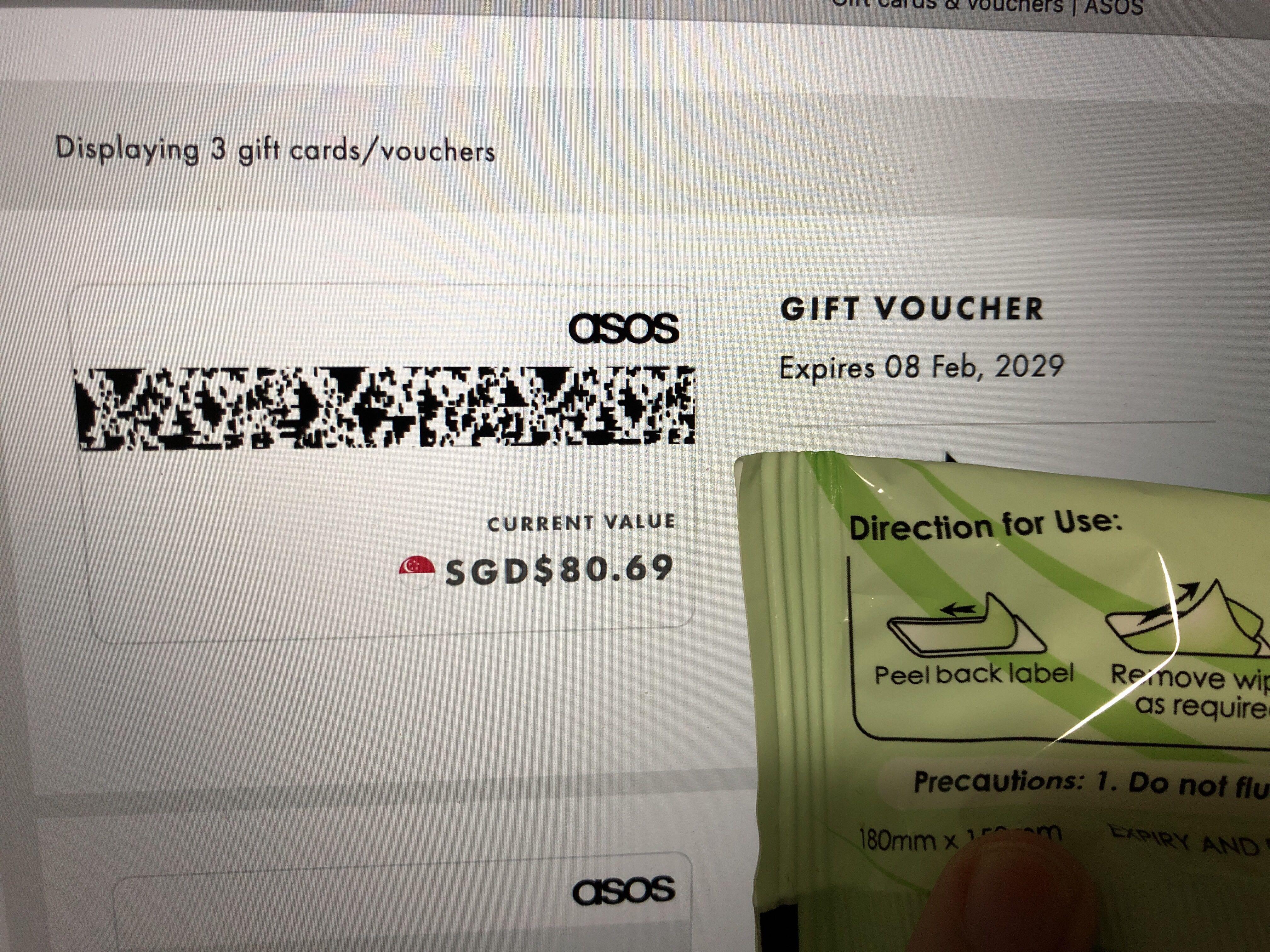 asos gift voucher