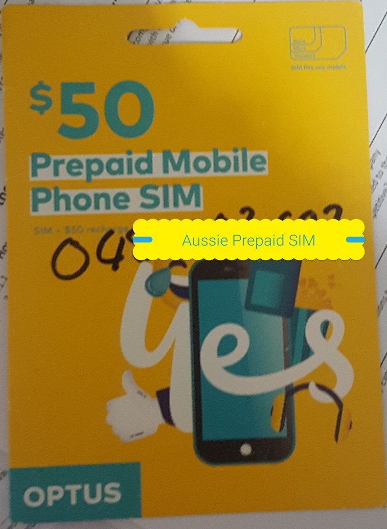 Australia Prepaid SIM card, Mobile Phones & Gadgets, Mobile & Gadget Accessories, Other Mobile