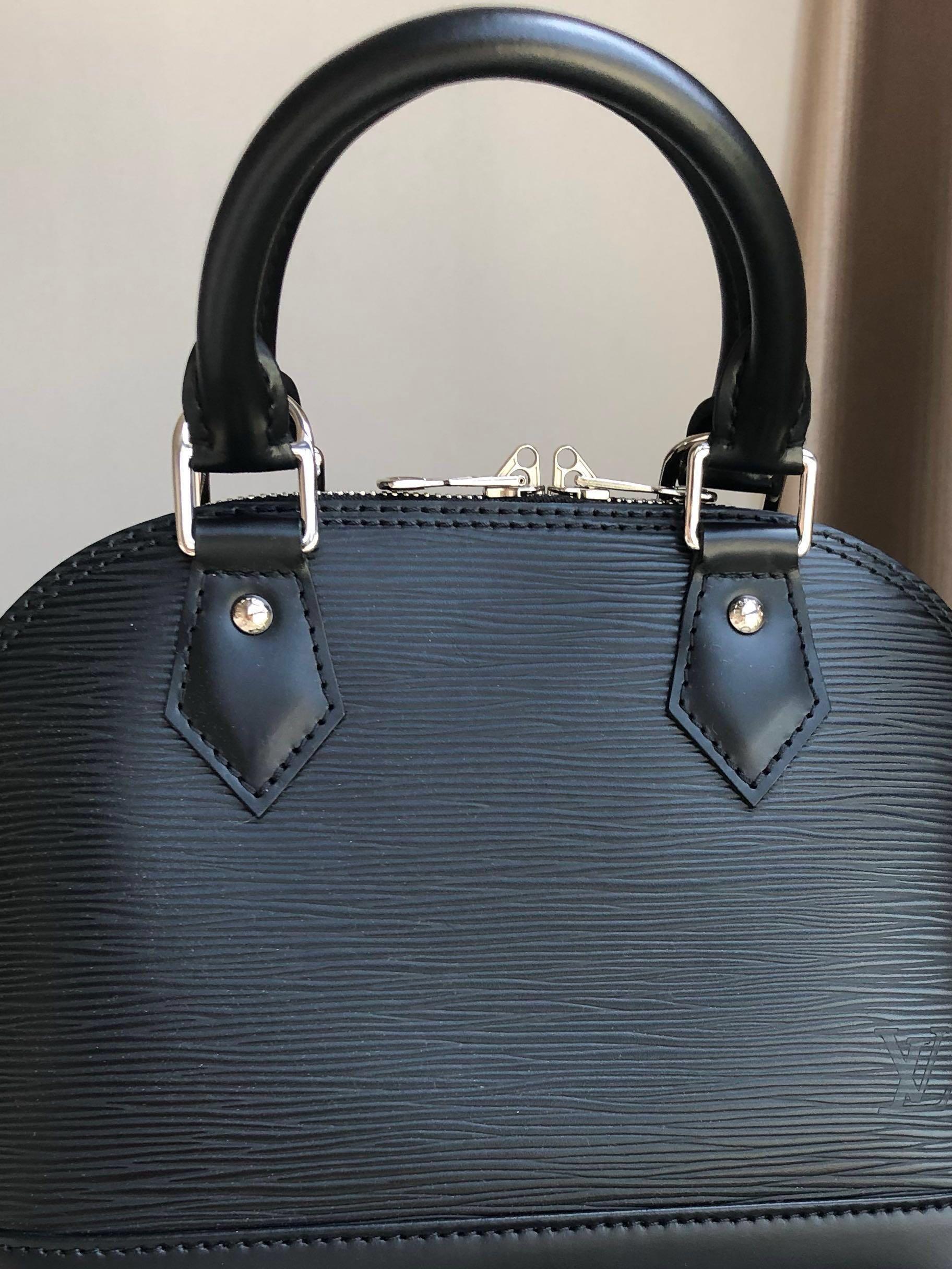 Authentic Louis Vuitton Epi Alma BB 2Way Hand Bag Rose Ballerine