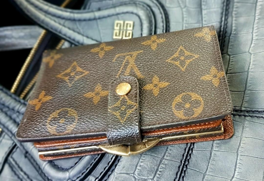 Authentic Vuitton Monogram French Kisslock Bifold Wallet, Women's Fashion, Bags & Wallets, Wallets & Card holders on Carousell