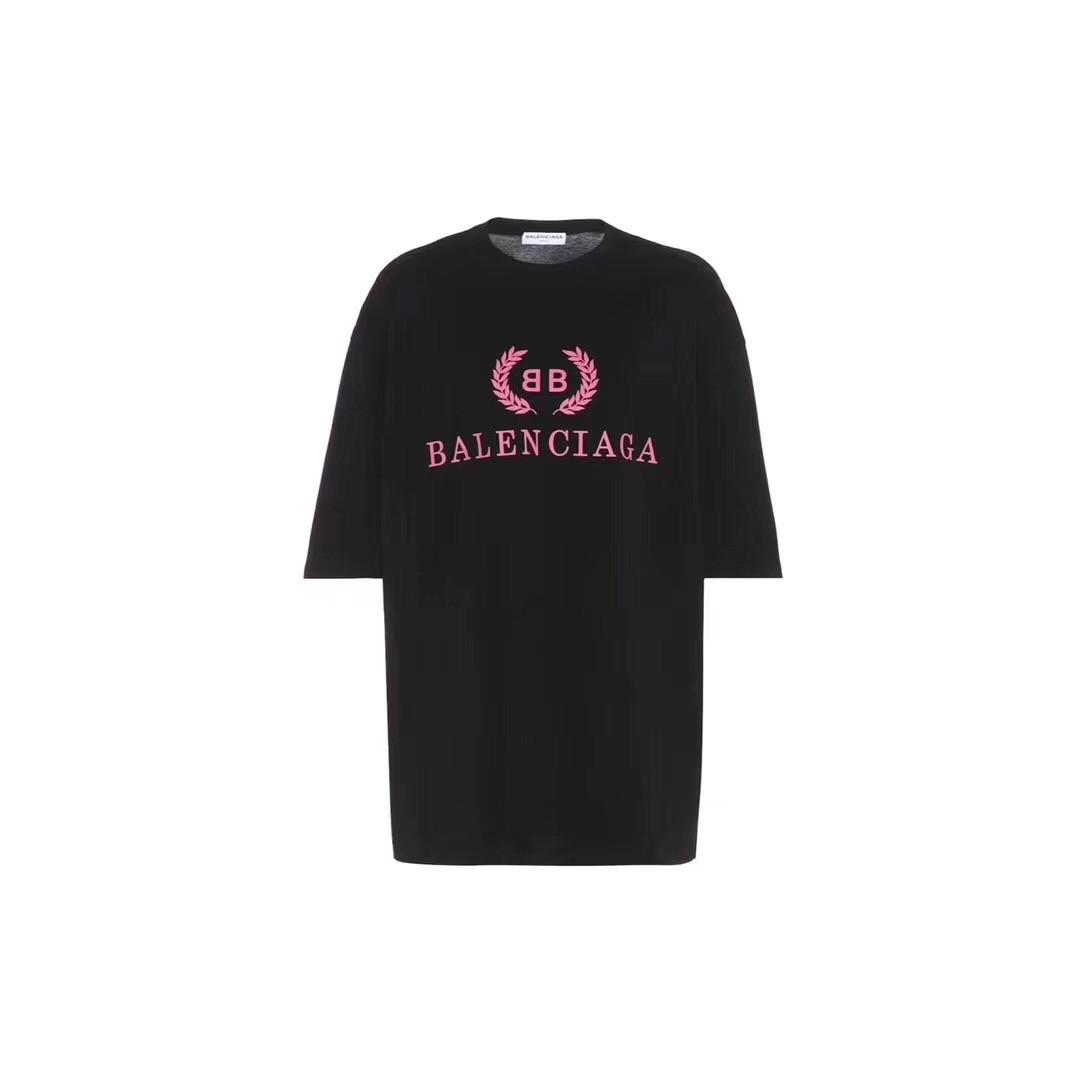 balenciaga pink tee