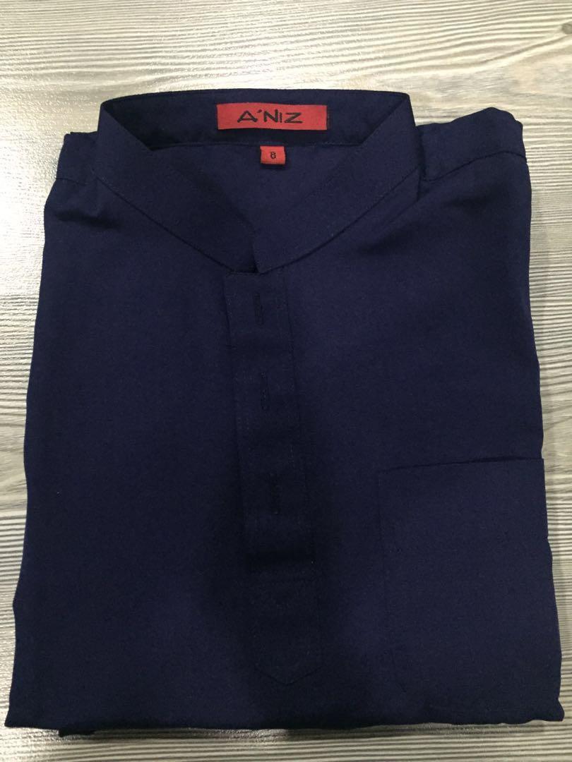 Brand New Boys Baju Kurung Cekak Musang Navy Blue Babies Kids Boys Apparel 8 To 12 Years On Carousell - baju roblox free boy