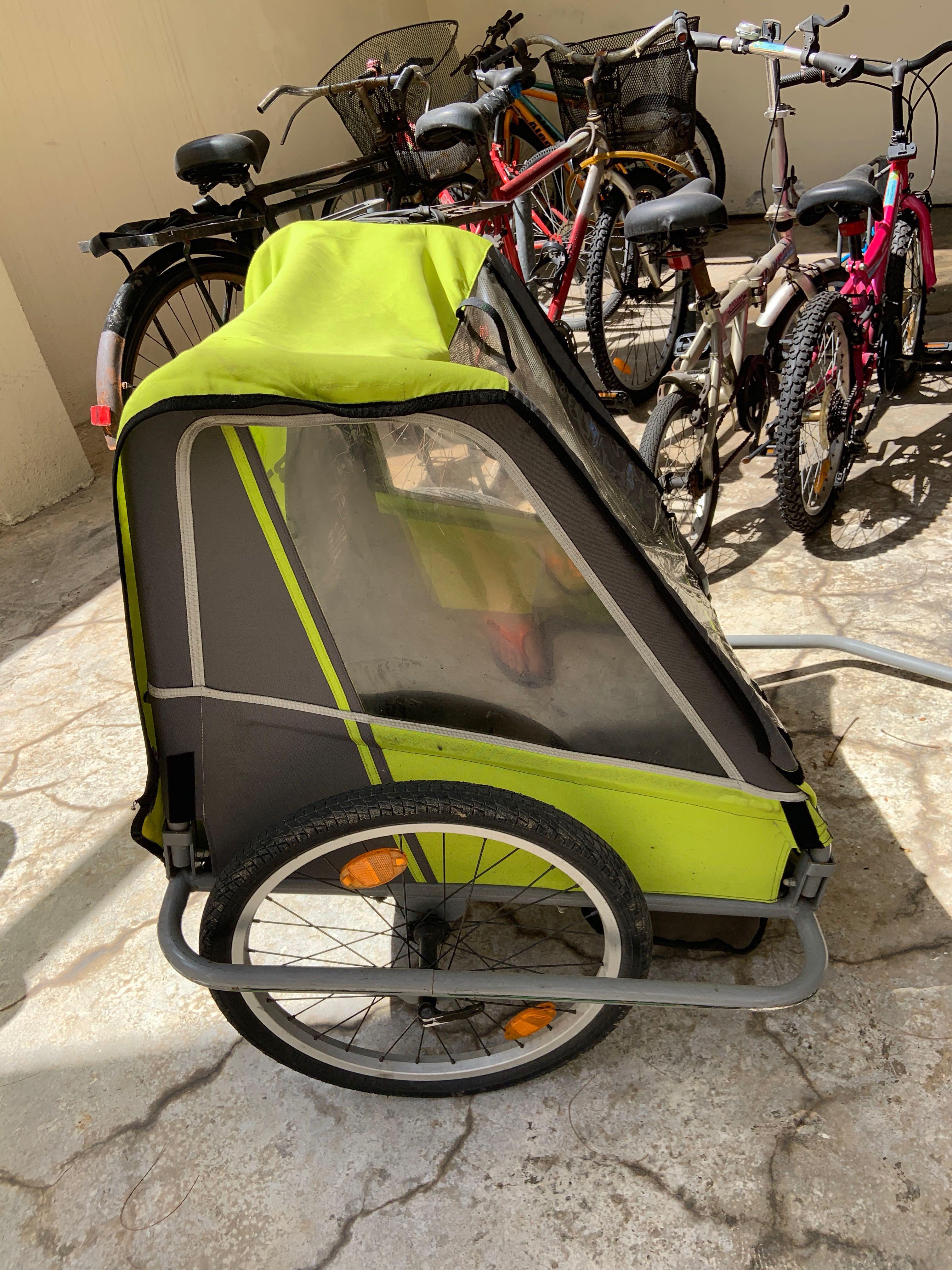 btwin bike trailer