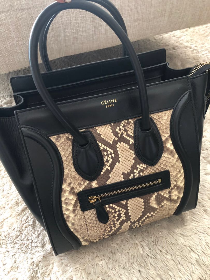Celine micro python, Luxury, Bags & Wallets on Carousell
