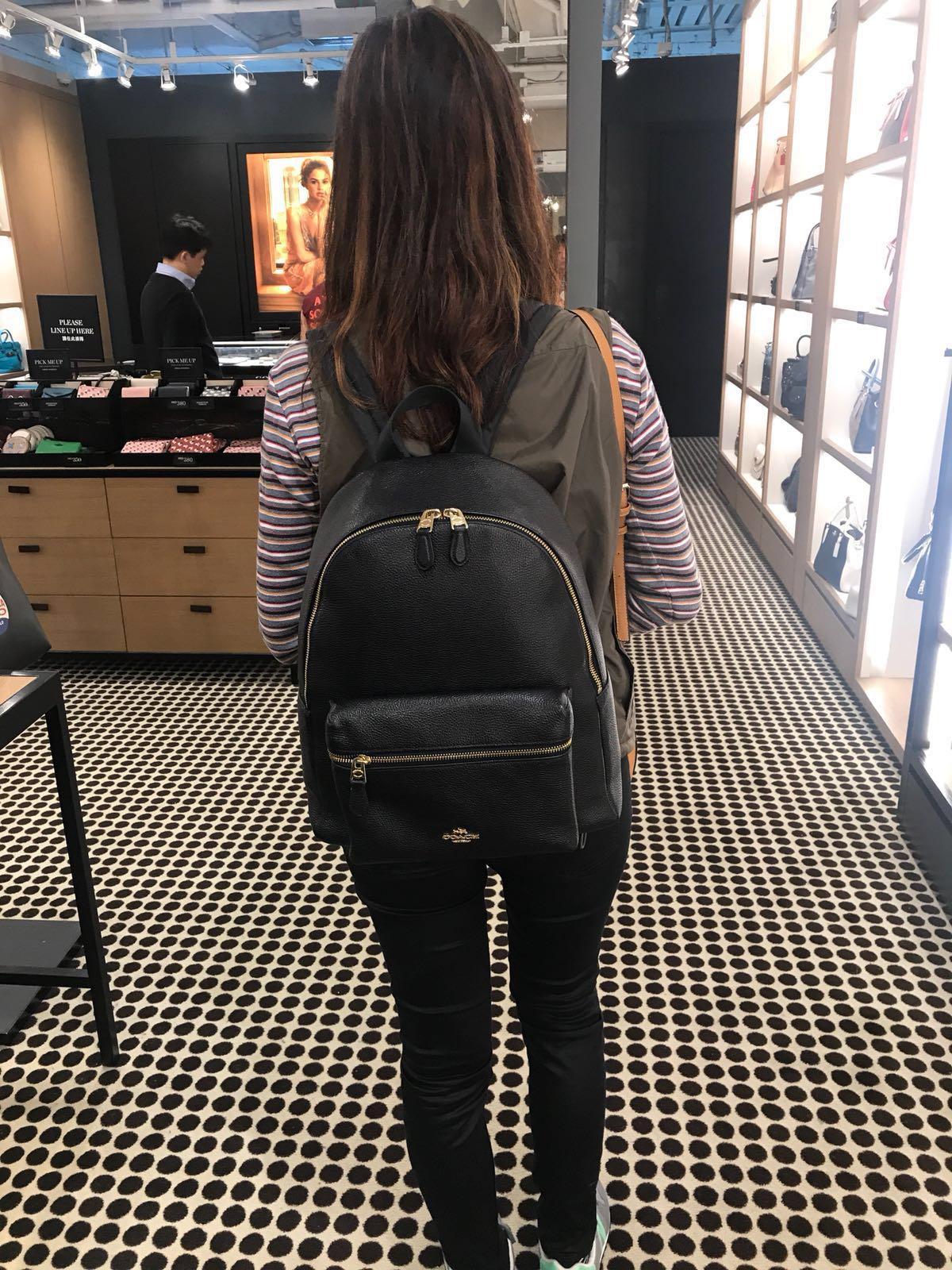 Coach leather backpack, Women