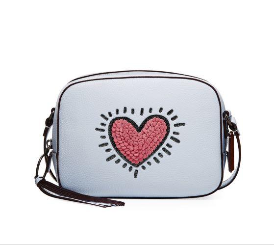 Coach x Keith Haring Sequins Heart Camera Bag Women s Fashion