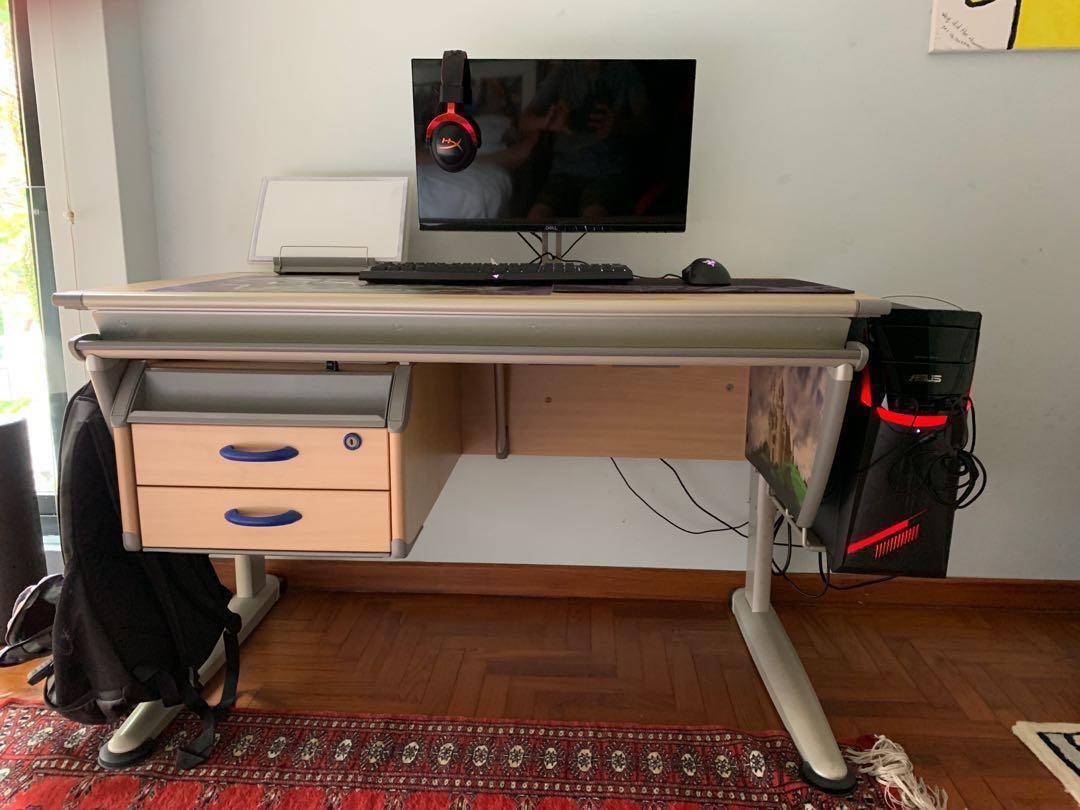 German Made School Desk With Chair Well Known Moll Design Furniture Tables Chairs On Carousell