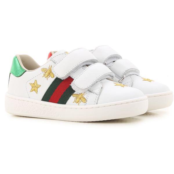 gucci ace sneaker with bees and stars