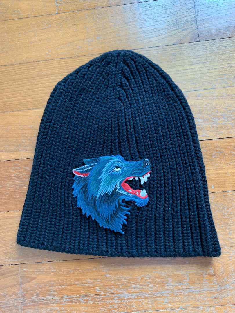 Gucci wolf store beanie