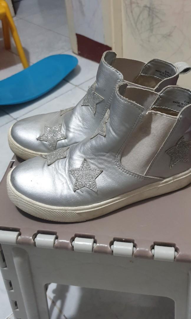 h&m silver boots