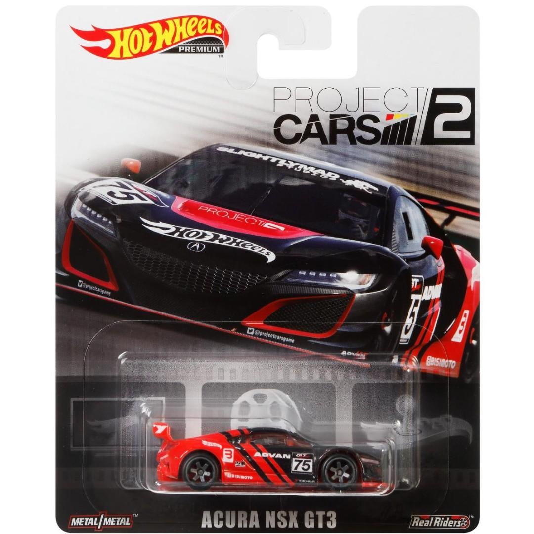 Hotwheels 2019 Project Cars 2 Acura Nsx Gt3 Rare Hot Wheels