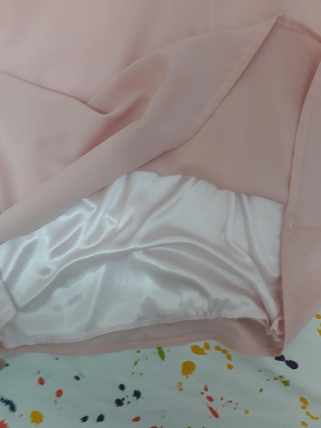 Hush pink dress (Category: Dresses) located in Quezon City. Submitted by apsph (Listing ID 222522397, Image 2). Description: With lining. Add 80SF within MM. Shipping thru LBC, Lalamove, Grab only SF may be waived with 2 or more items if within MM MOP: MBTC or LBC LP posted No when worn photos.