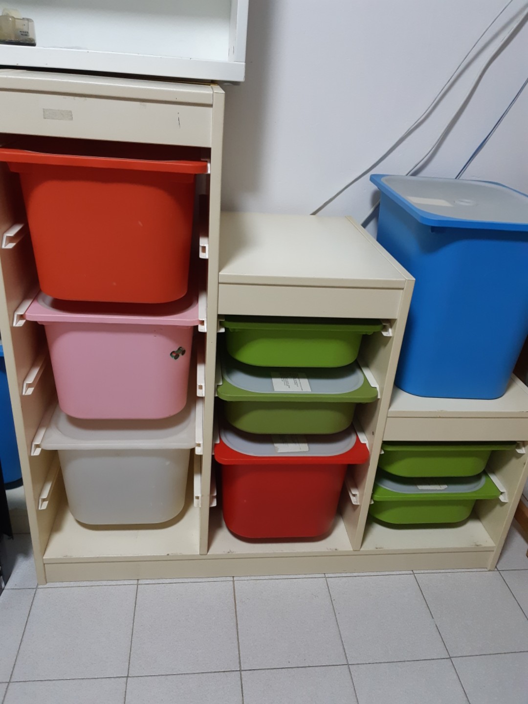 Ikea Trofast Toy Storage Set Series with 13 storage box, Furniture