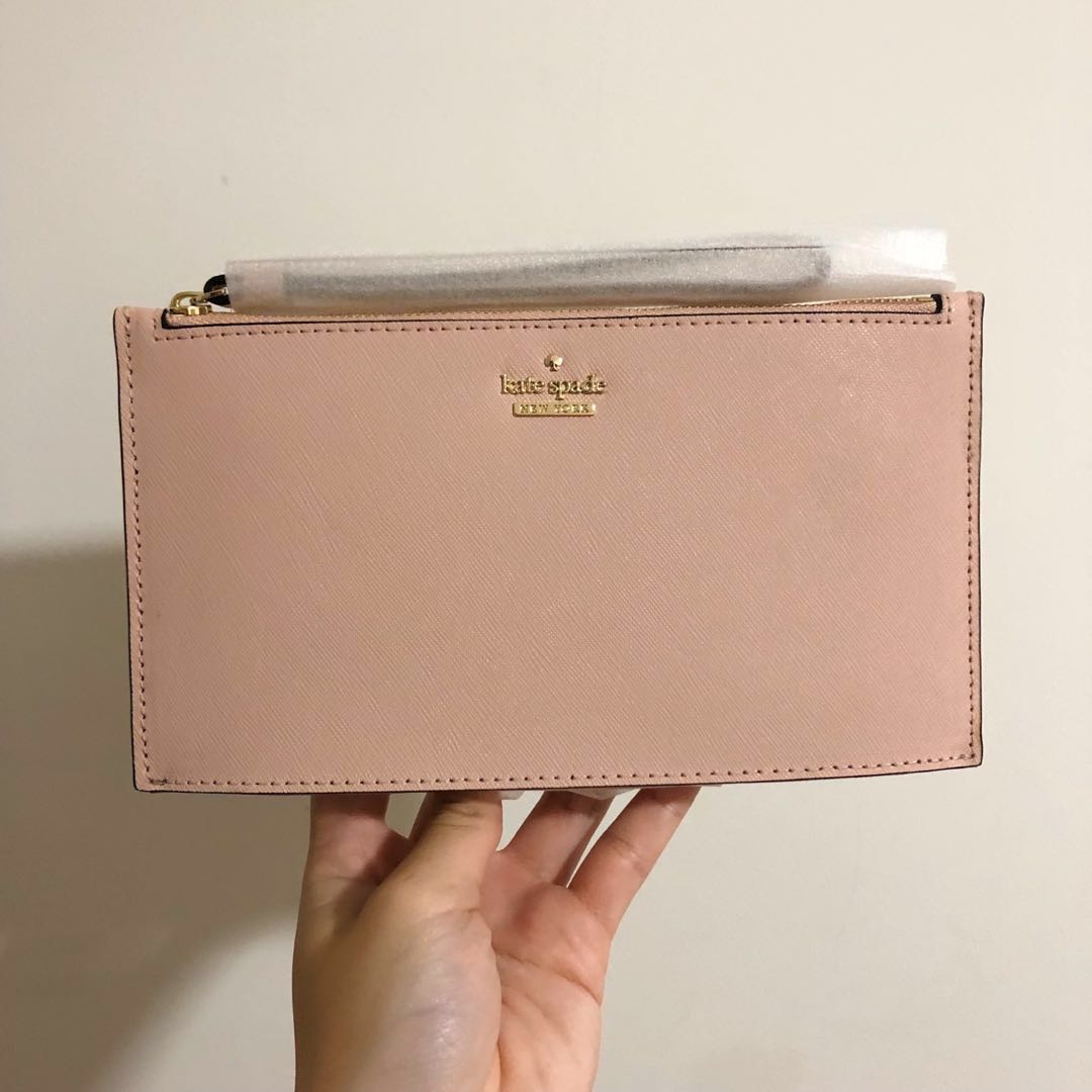 INSTOCK Kate Spade Cameron Street Ariah Wristlet Clutch Warm