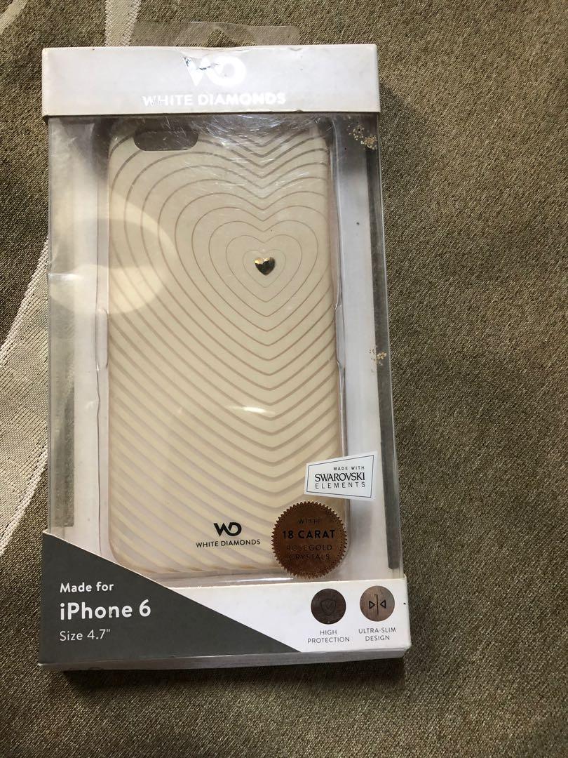 iPhone 6/6s case (Category: Cases & Sleeves) located in Pasig City. Submitted by seazone.deal (Listing ID 231019245, Image 2). Description: White diamonds heartbeat case For iPhone 6 and 6s Made with swarovski elements With 18 carat rose gold crystals High protection Ultra-slim design Bought: Php 990.00 Selling: Php 500.00 Very slightly used Super nice design.