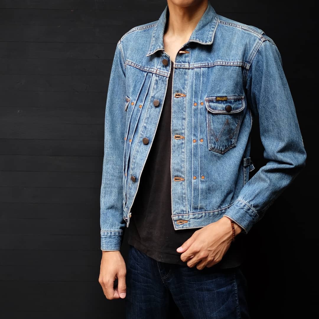 Jaket denim cheap wrangler