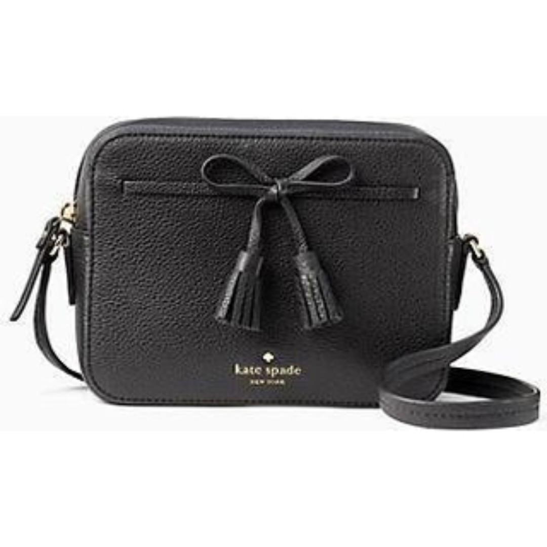 kate spade black purse with bow