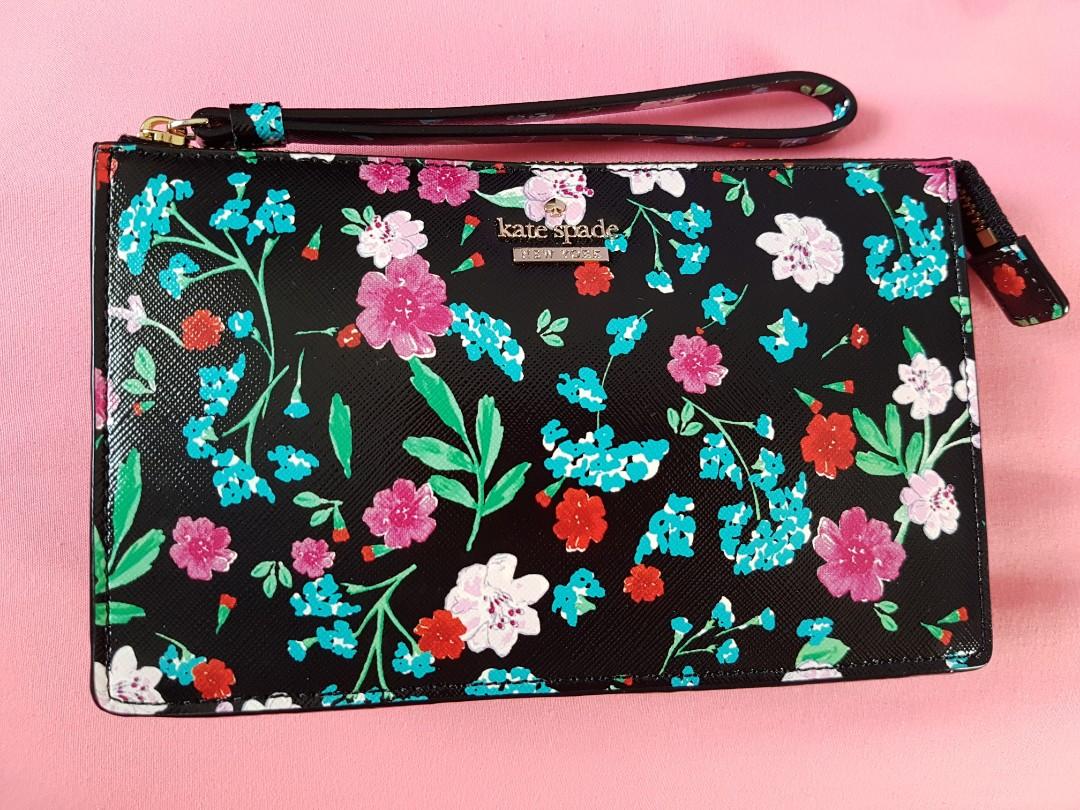 Kate spade shop floral wristlet