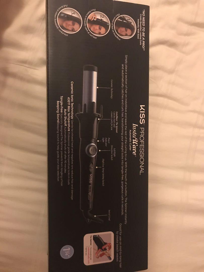 Kiss professional instawave automatic curler Beauty Personal Care Hair on Carousell
