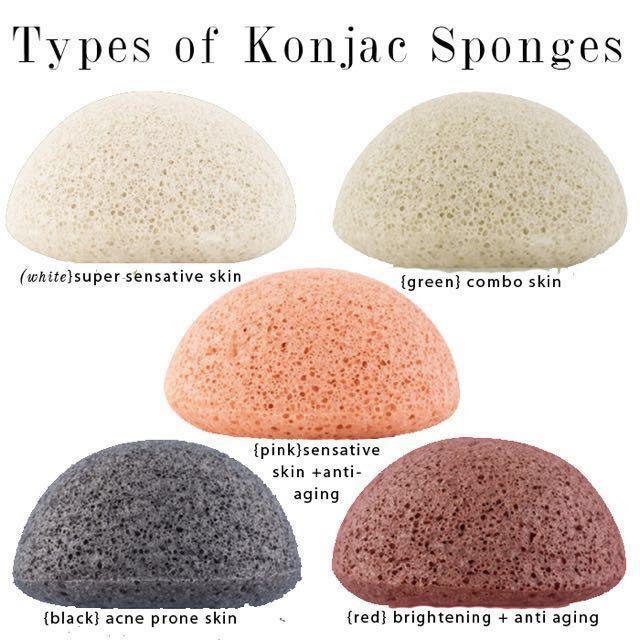 Konjac Facial Sponge KOREAN Beauty Face Wash , Beauty & Personal Care