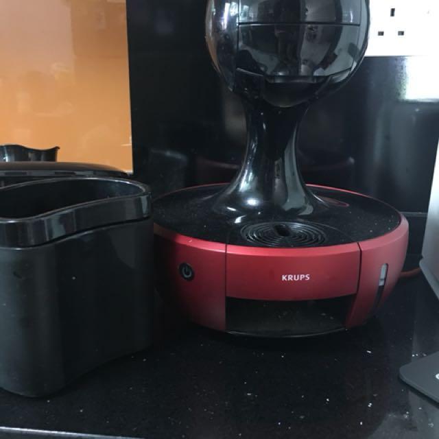 Krups Nescafe Dolce Gusto Drop Red Metal, TV & Home Appliances