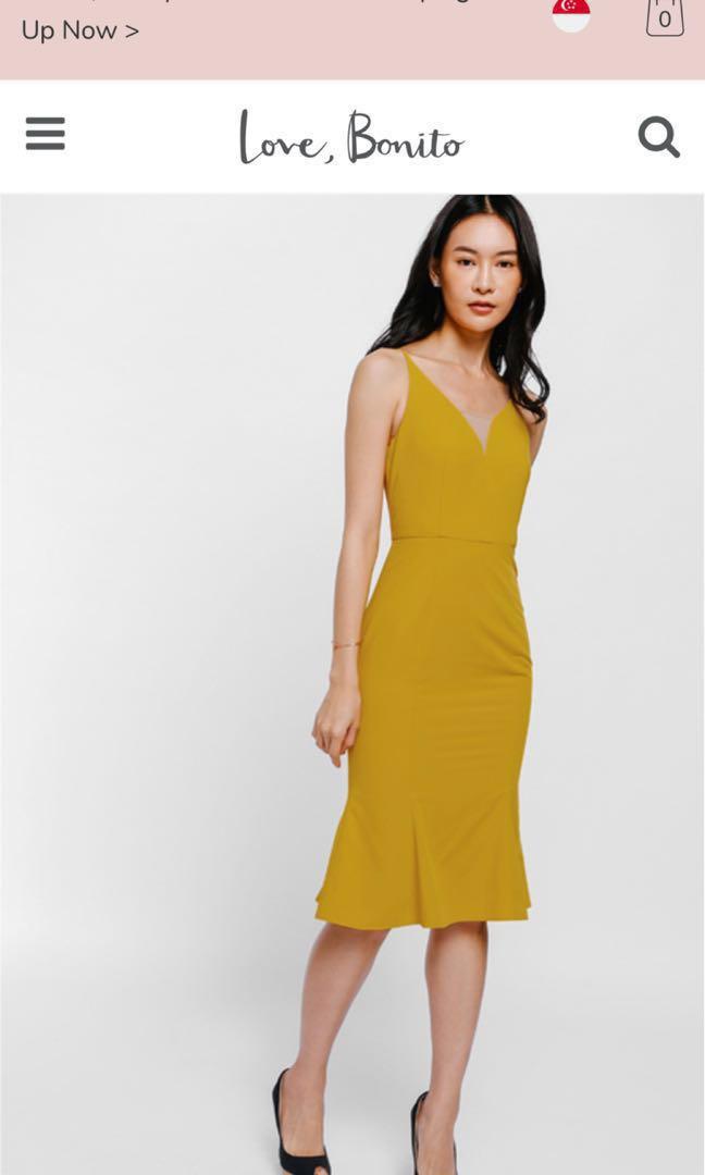 Mustard dresses for sale clearance