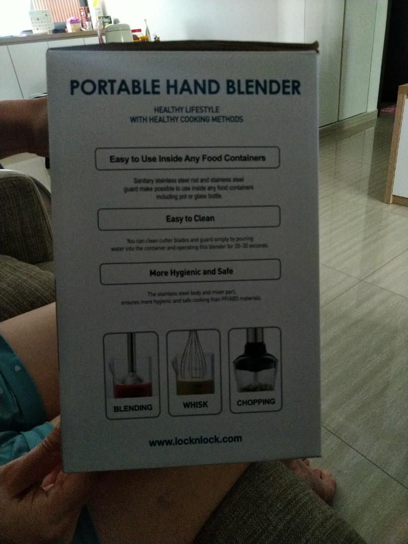 Lock n Lock Portable hand blender, TV & Home Appliances, Kitchen