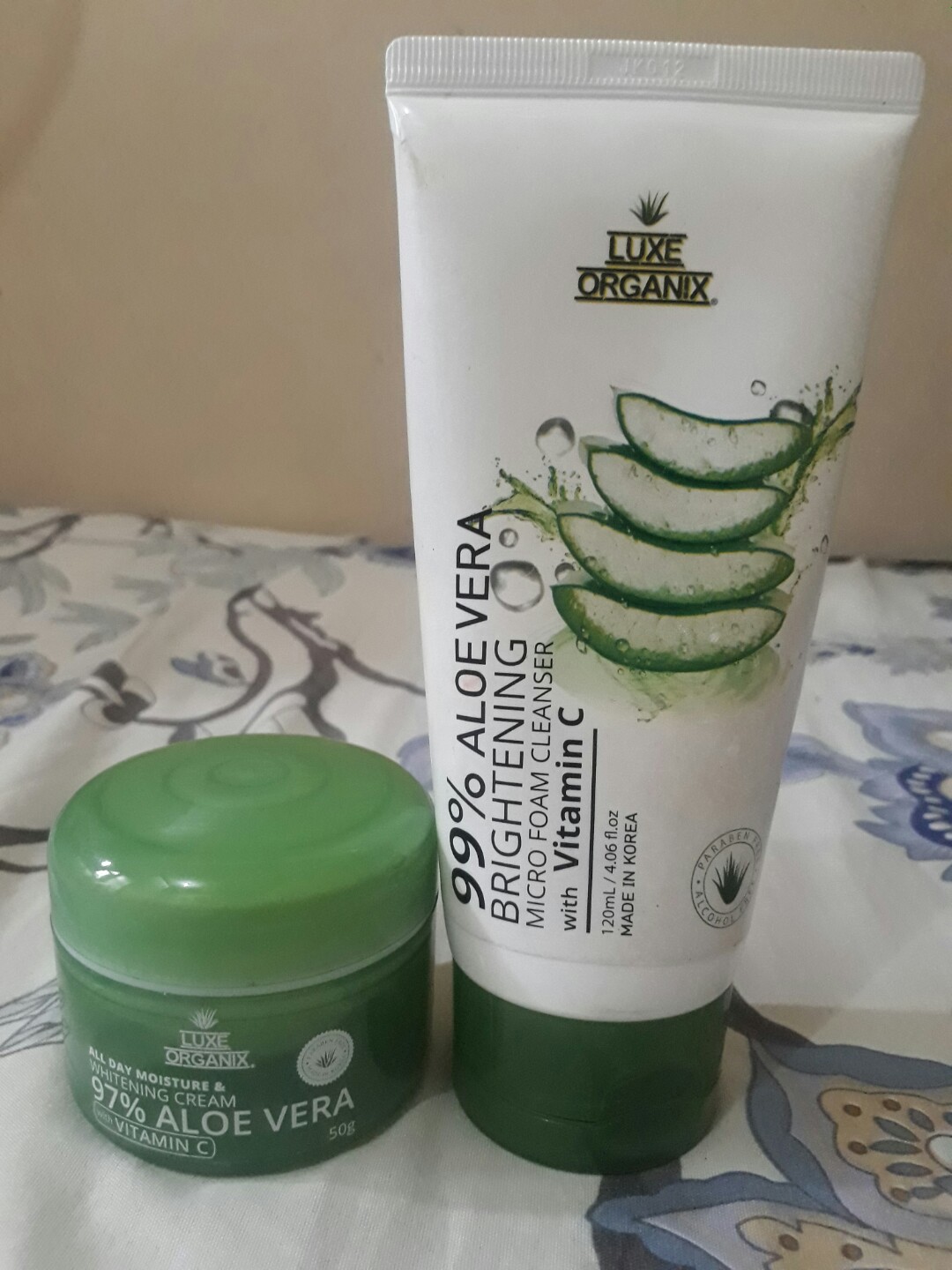 luxe organix aloe vera cream